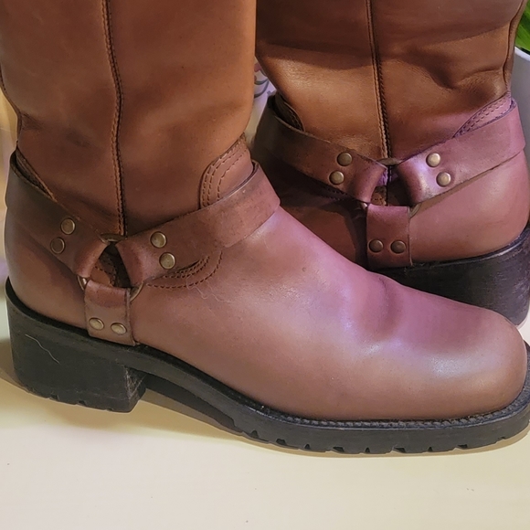 BP brown leather boots Sz5.5 - Picture 6 of 7